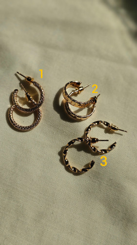 گوشواره حلقه ای گلد